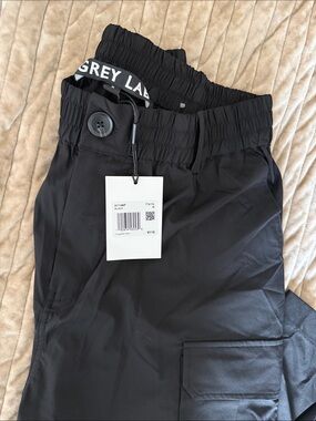 GREY LAB Black Womens Parachute Pants